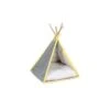 Beeztees Puppy Schlafplatz Tipi Zelt Aika -Deutschland Wuff Spielzeug Verkaufs-Shop beeztees puppy schlafplatz tipi zelt aika grau gelb