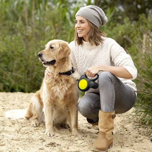 Flexi New NEON Gurtleine 5m Schwarz 7 Flexi New NEON Gurtleine 5m Schwarz – Bild 5