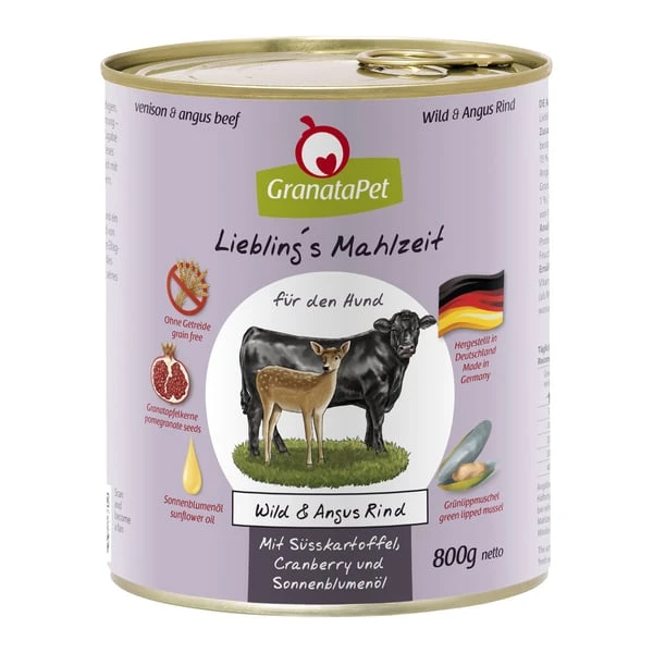 GranataPet Liebling's Mahlzeit Wild Und Angus Rind 3 GranataPet Liebling's Mahlzeit Wild Und Angus Rind