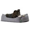 Hunter Hundesofa Boston Grau -Deutschland Wuff Spielzeug Verkaufs-Shop hunter hundesofa boston mit hund grau
