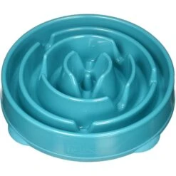 Outward Hound Fun Feeder Slo Bowl Anti Schling Drop Turquoise -Deutschland Wuff Spielzeug Verkaufs-Shop outward hound fun feeder slo bowl drop turkquoise large web 7