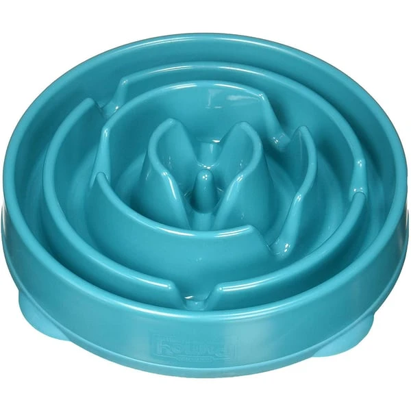 Outward Hound Fun Feeder Slo Bowl Anti Schling Drop Turquoise – Bild 3