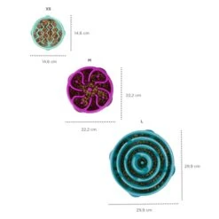 Outward Hound Fun Feeder Slo Bowl Anti Schling Drop Turquoise -Deutschland Wuff Spielzeug Verkaufs-Shop outward hound fun feeder slo bowl drop turkquoise medium web 3