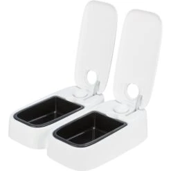 Trixie Futterautomat TX2, 2×300 Ml/ 27×7×24cm Weiß -Deutschland Wuff Spielzeug Verkaufs-Shop trixie futterautomat tx2 2x300ml 3