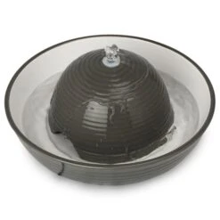 Trixie Trinkbrunnen Keramik Vital Flow 1,5 L, Grau/weiß