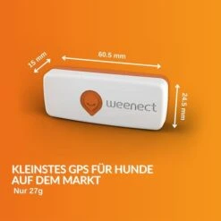 Weenect XS GPS Tracker Für Hunde Weiß -Deutschland Wuff Spielzeug Verkaufs-Shop weenect xs gps tracker fur hunde weiss 3
