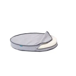 ZooRoyal Orthopädisches Hundekissen Elias Rund Grau -Deutschland Wuff Spielzeug Verkaufs-Shop zooroyal hundekissen elias rund grau 3