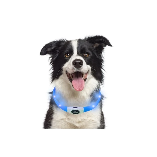 ZooRoyal LED Leuchthalsband USB Langhaar 4 ZooRoyal LED Leuchthalsband USB Langhaar – Bild 2